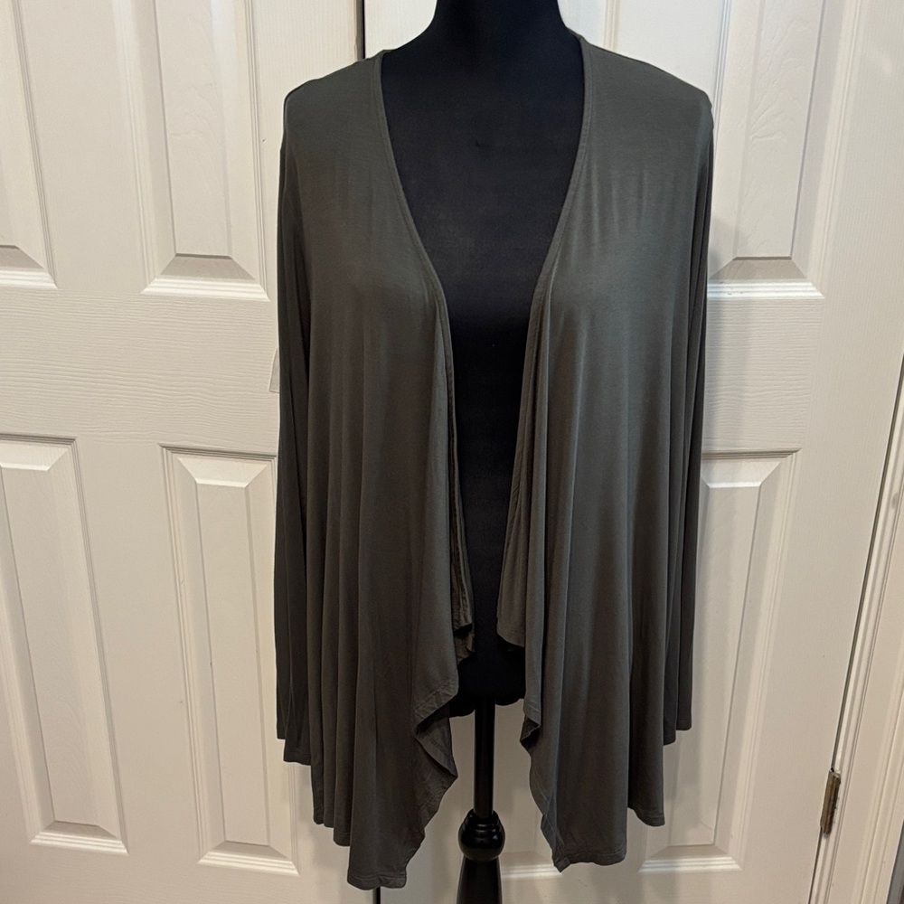 Torrid Super Soft Knit Drape Front Plus Cardigan